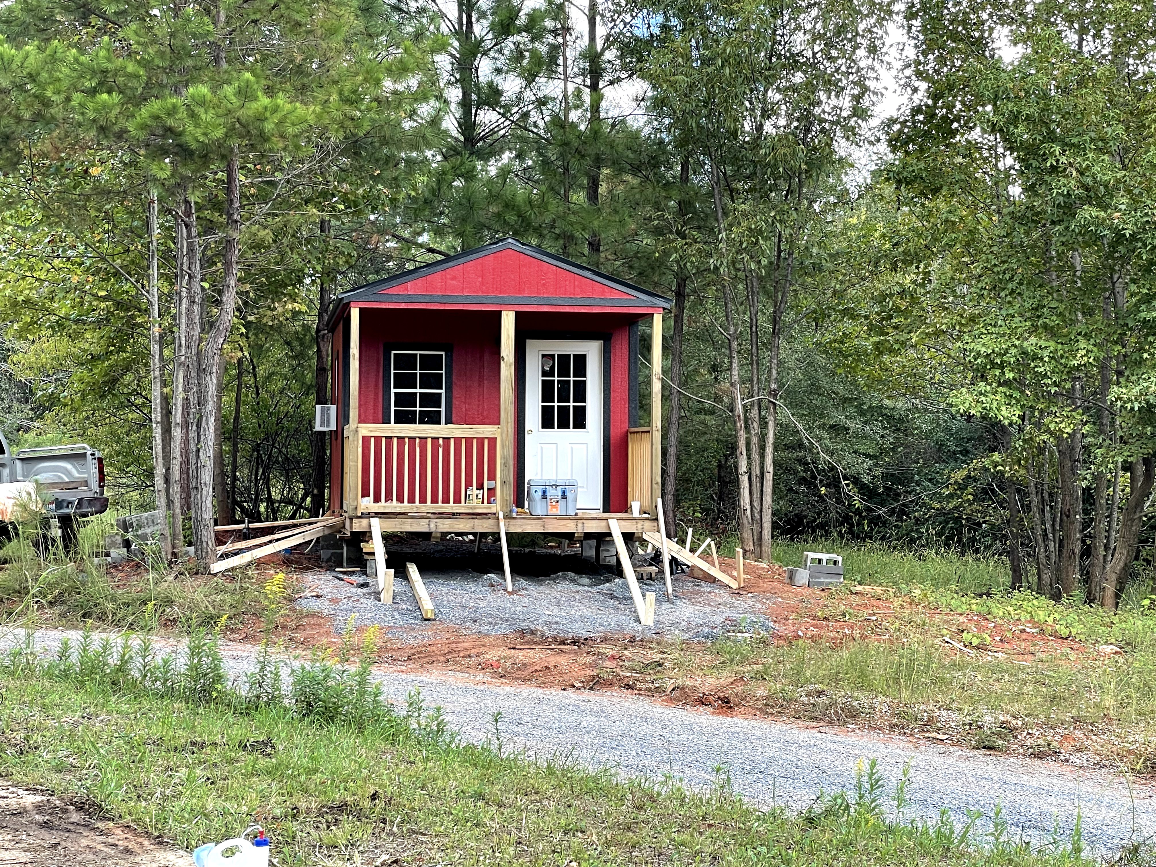 Red Tiny Home