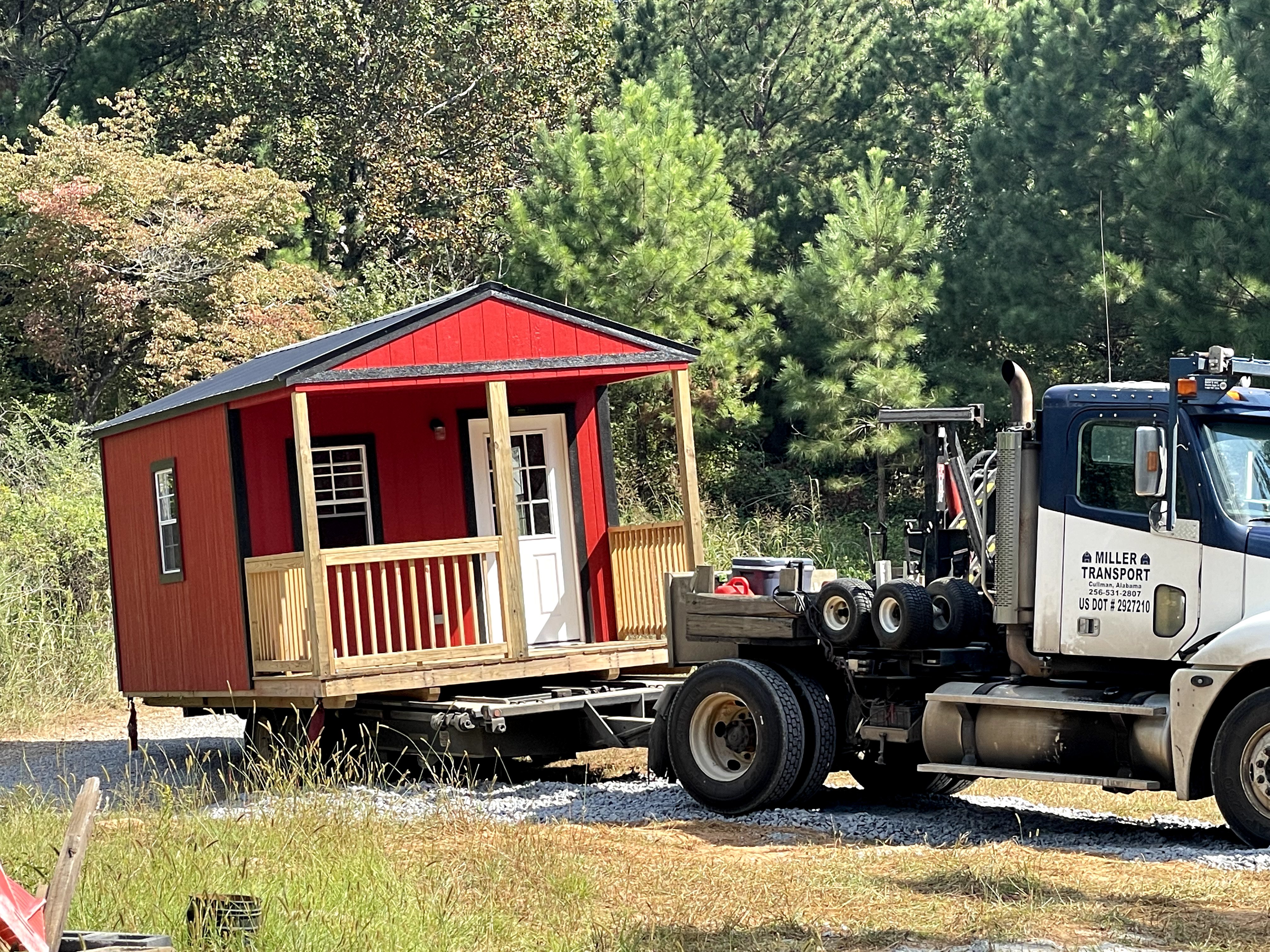 Red Tiny Home